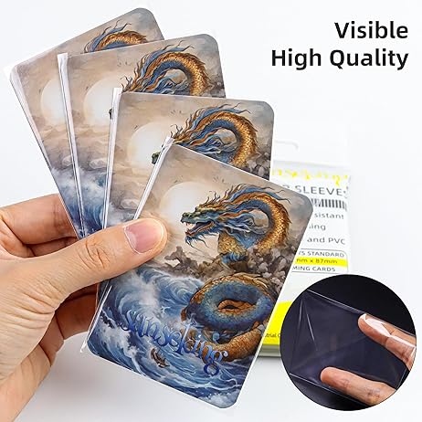 Sanseking - Ultra Clear Inner Sleeves 65mm X 90mm (100 Pack) - View 5
