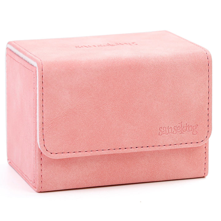 Sanseking - PU Deck Box For TCG (Horizontal, Pink) - Front View