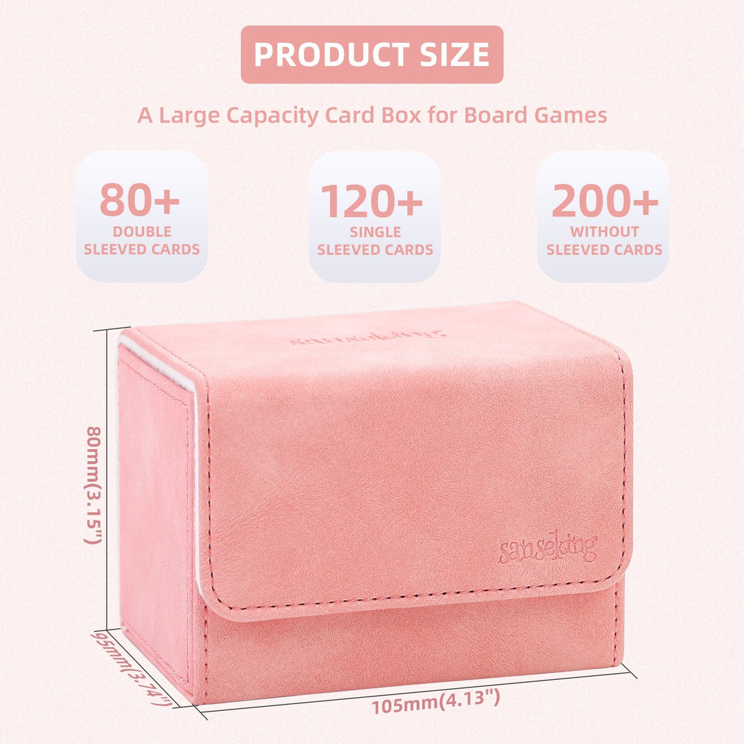 Sanseking - PU Deck Box For TCG (Horizontal, Pink) - View 3