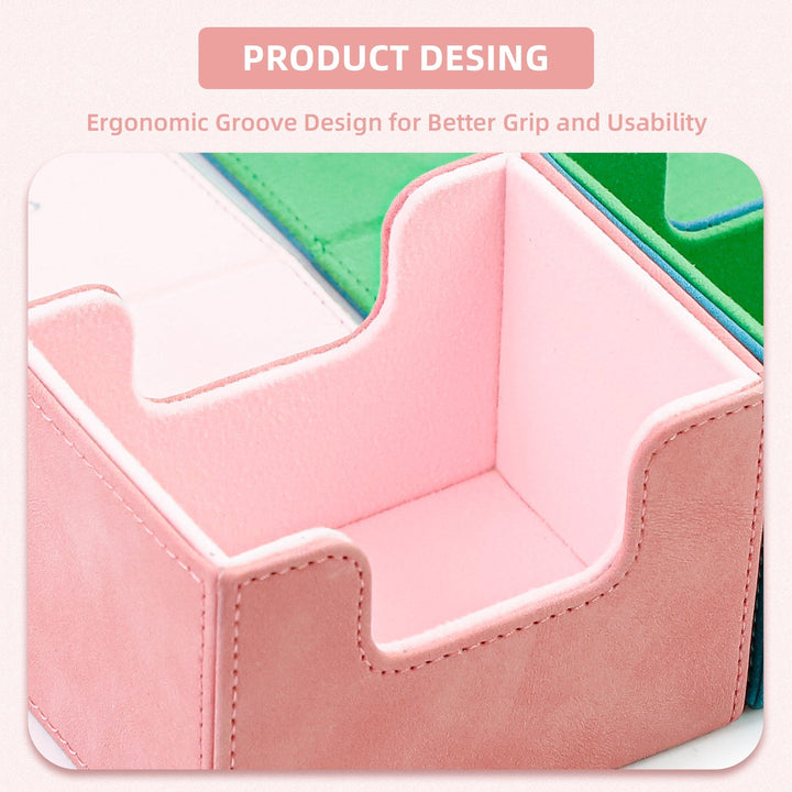 Sanseking - PU Deck Box For TCG (Horizontal, Pink) - View 6