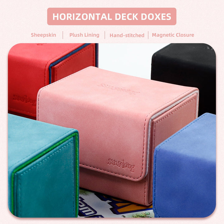 Sanseking - PU Deck Box For TCG (Horizontal, Pink) - View 7