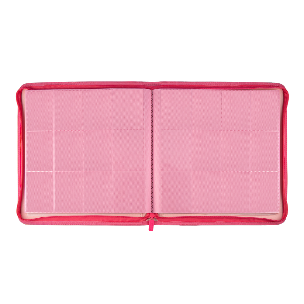 Sanseking - Pink Plaid 9 Pocket PU Binder - View 2