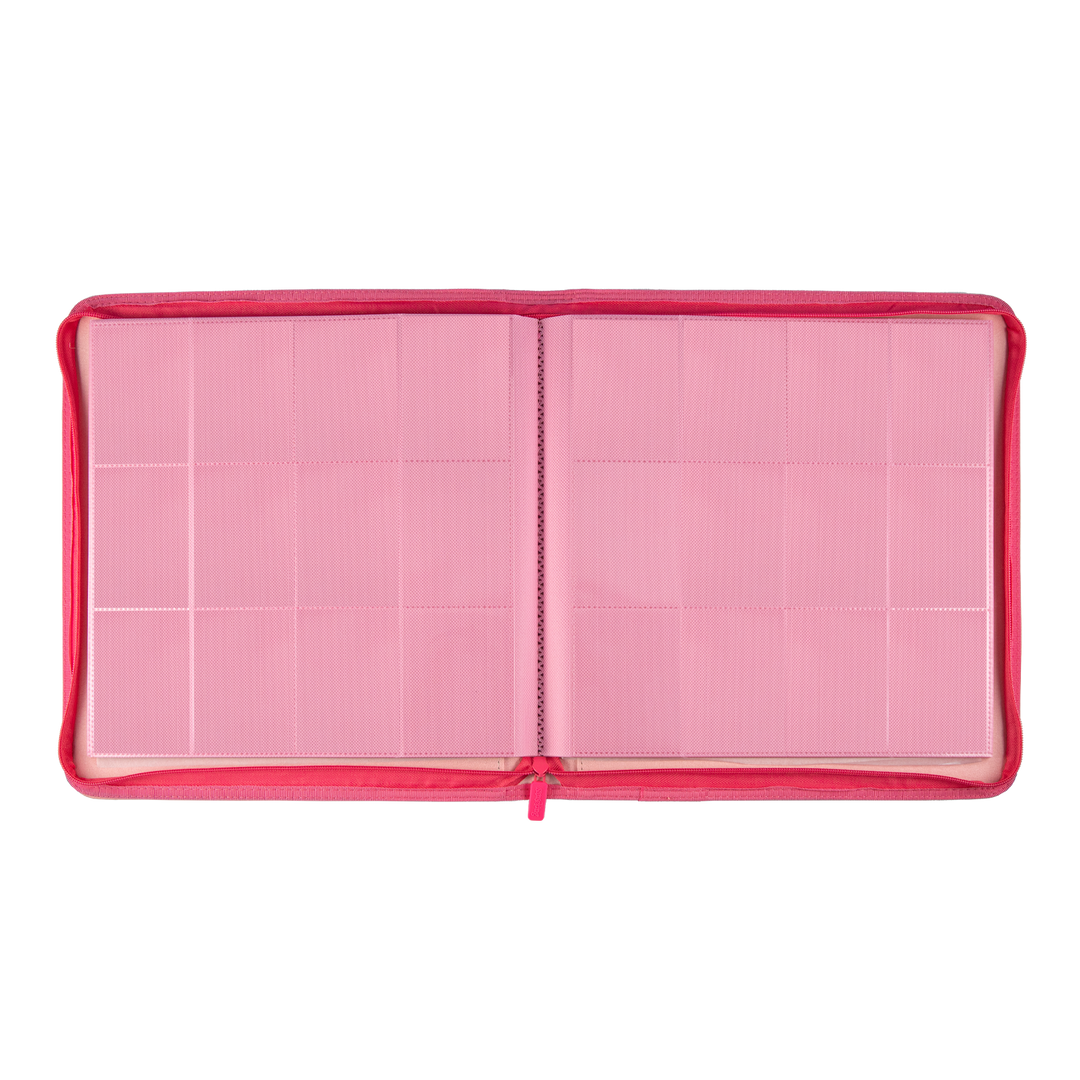 Sanseking - Pink Plaid 9 Pocket PU Binder - View 2