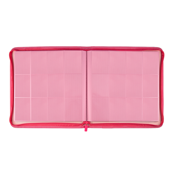 Sanseking - Pink Plaid 9 Pocket PU Binder - View 2