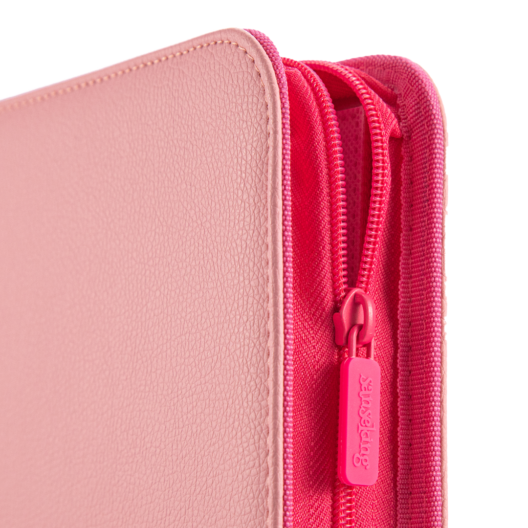 Sanseking - Pink Plaid 9 Pocket PU Binder - View 5