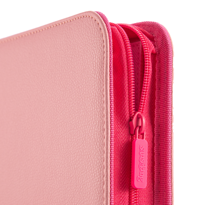 Sanseking - Pink Plaid 9 Pocket PU Binder - View 5
