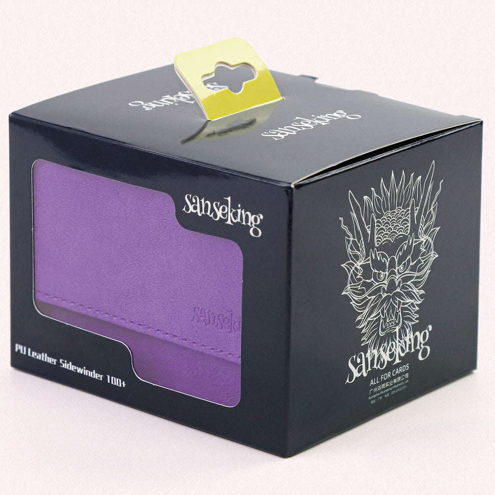 Sanseking - PU Deck Box For TCG (Horizontal, Purple) - View 2