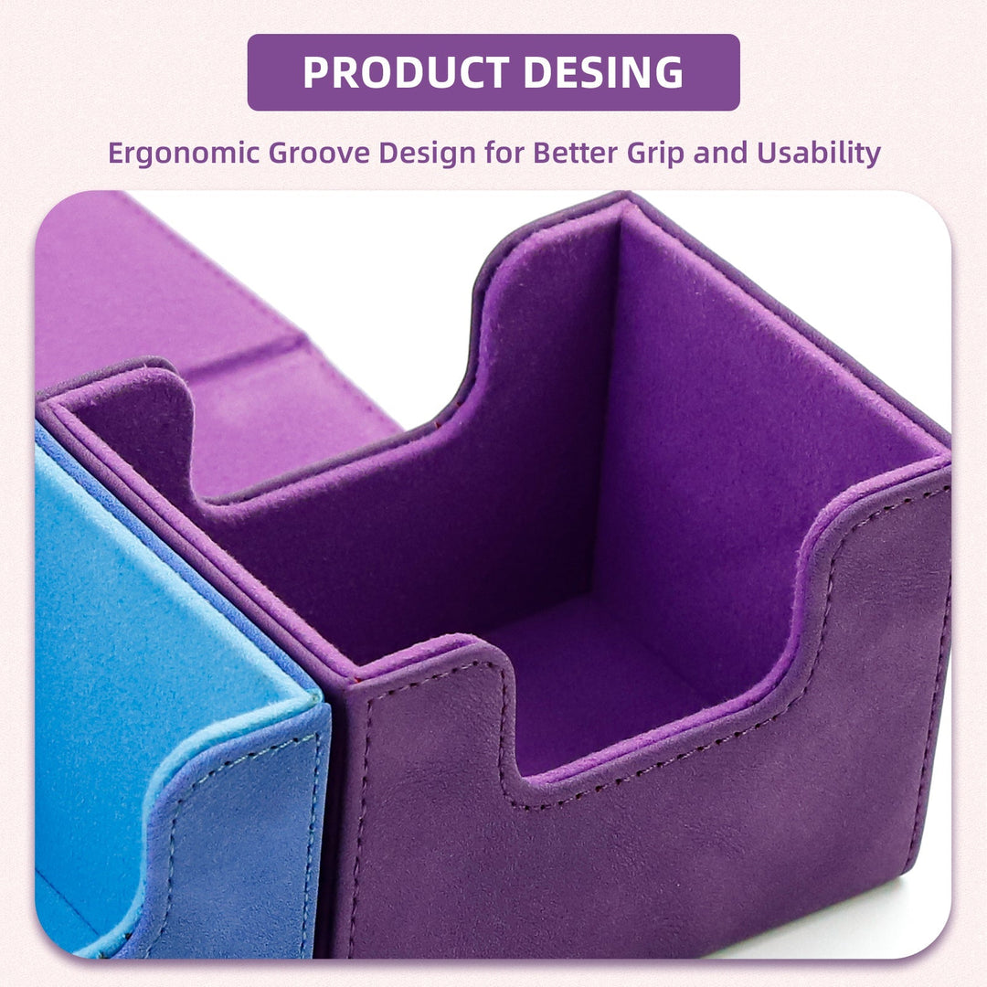 Sanseking - PU Deck Box For TCG (Horizontal, Purple) - View 6