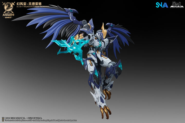 SNAA SC-011 Thunderstorms Mordred 1/144 model kit official colour image - flying action pose