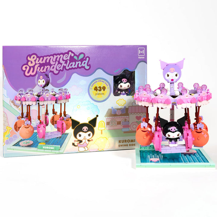 Hello Kitty - Kuromi Summer Wunderland Theme Park Swing Ride Building Blocks