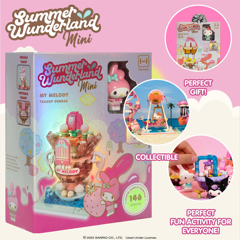 Hello Kitty - My Melody Summer Wunderland Mini Teacup Sundae Building Blocks