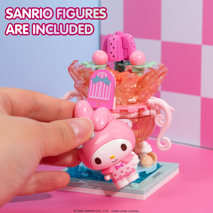 Hello Kitty - My Melody Summer Wunderland Mini Teacup Sundae Building Blocks