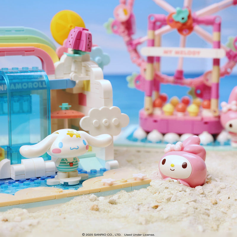 Hello Kitty - My Melody Summer Wunderland Theme Park Ferris Wheel Building Blocks