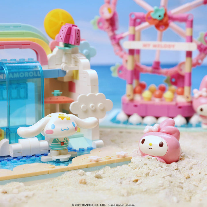 Hello Kitty - My Melody Summer Wunderland Theme Park Ferris Wheel Building Blocks