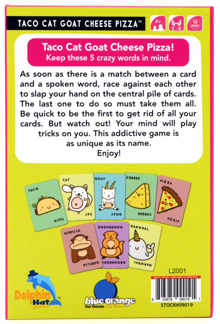 Taco Cat Goat Cheese Pizza Party Games