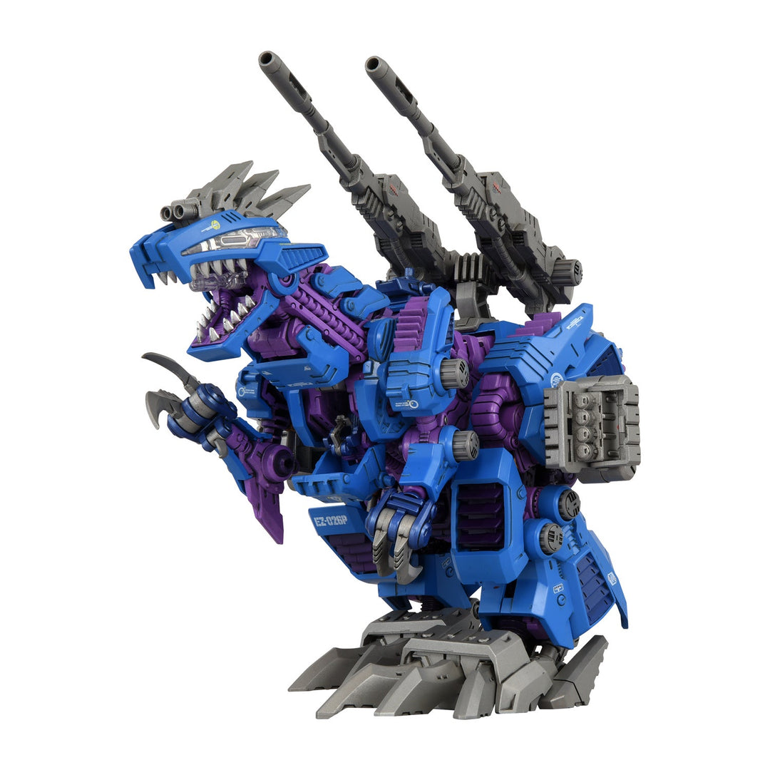 Takara Tomy 1/72 Zoids AZ-15 Psycho Geno Saurer - front angle with cannon raised