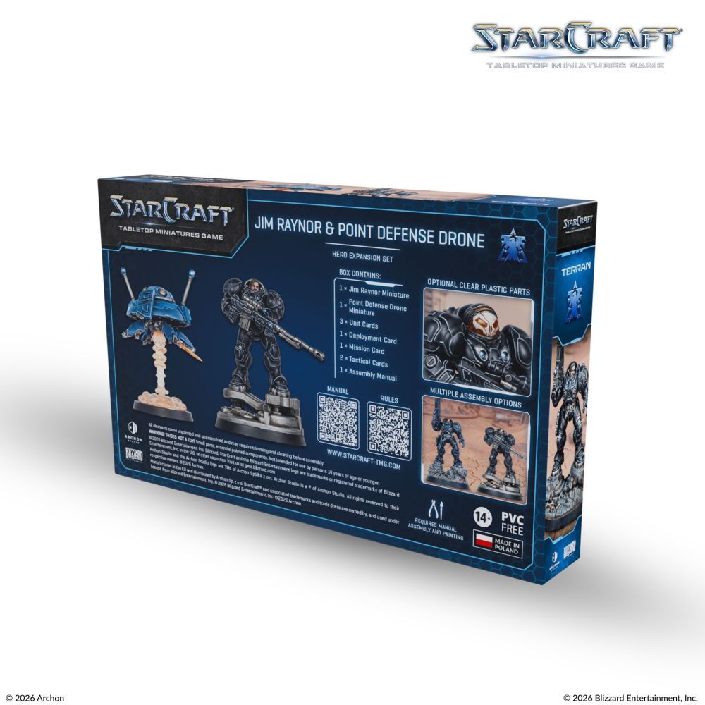 Starcraft Miniatures Games: Terran - Jim Raynor (Raynor's Raiders) - Hero Expansion Set [PRE-ORDER]