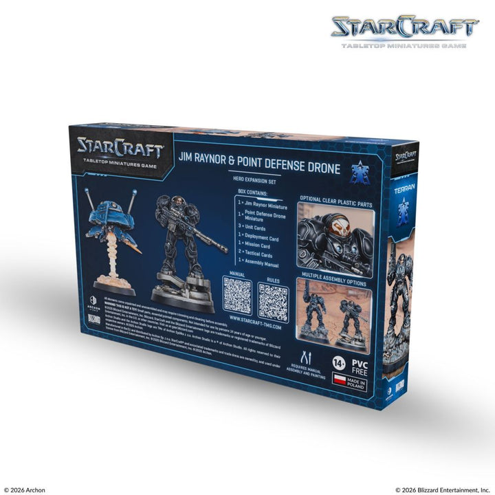 Starcraft Miniatures Games: Terran - Jim Raynor (Raynor's Raiders) - Hero Expansion Set [PRE-ORDER]