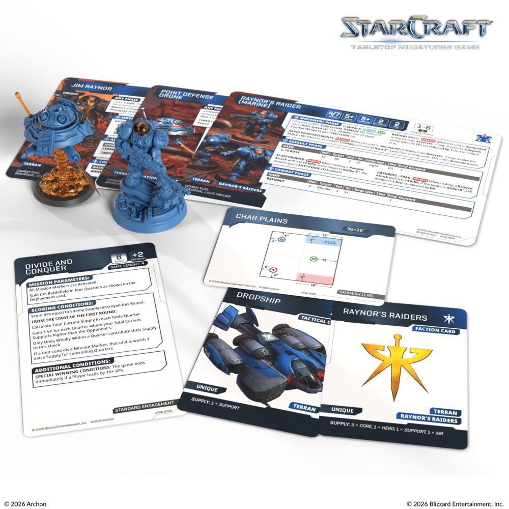 Starcraft Miniatures Games: Terran - Jim Raynor (Raynor's Raiders) - Hero Expansion Set [PRE-ORDER]