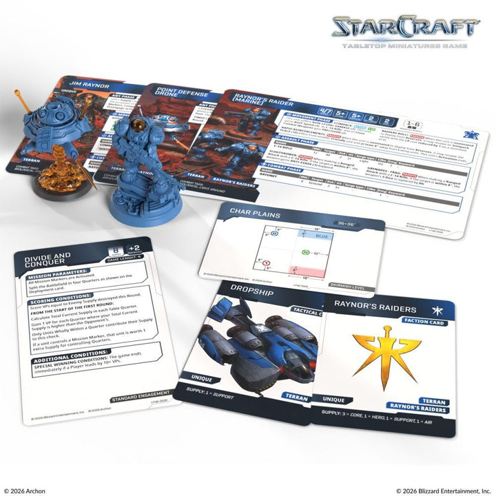 Starcraft Miniatures Games: Terran - Jim Raynor (Raynor's Raiders) - Hero Expansion Set [PRE-ORDER]