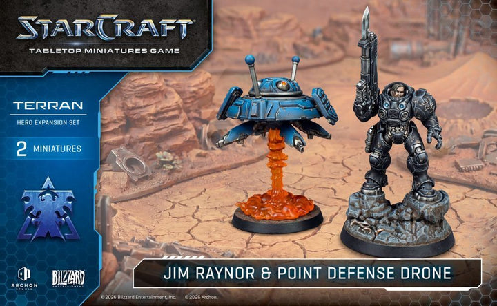 Starcraft Miniatures Games: Terran - Jim Raynor (Raynor's Raiders) - Hero Expansion Set [PRE-ORDER]