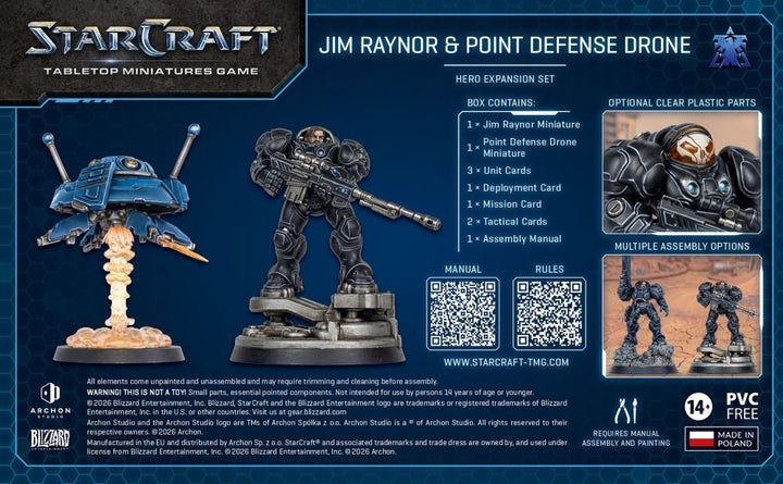 Starcraft Miniatures Games: Terran - Jim Raynor (Raynor's Raiders) - Hero Expansion Set [PRE-ORDER]
