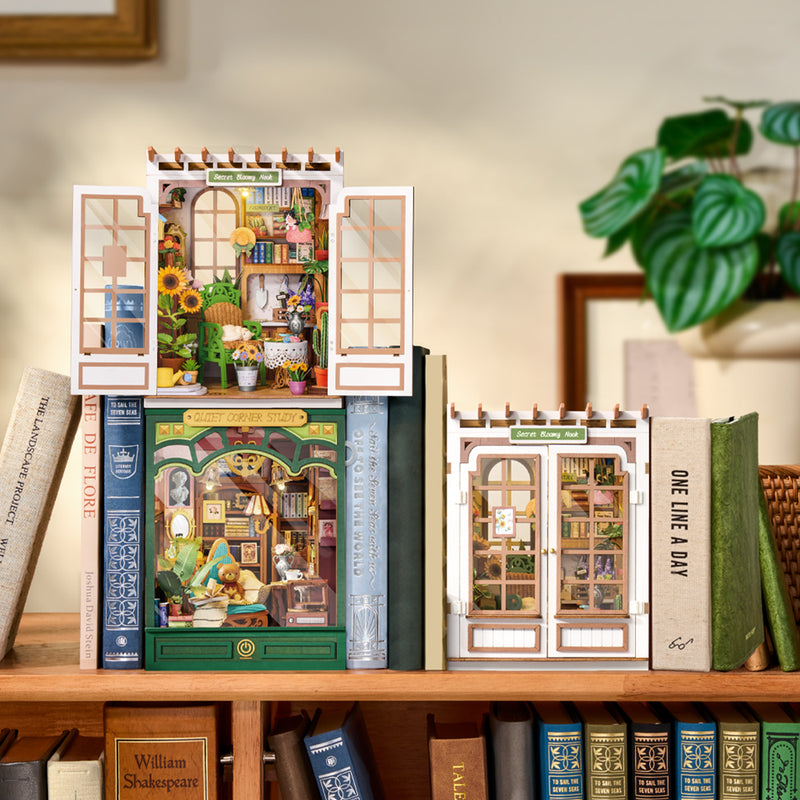 Rolife Quiet Corner Study DIY Book Nook TGE03