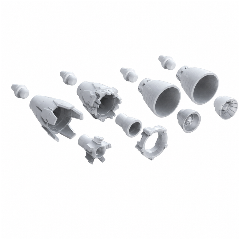 Gundam 1/144 Builders Parts HD MS Vernier 01 complete parts on white background