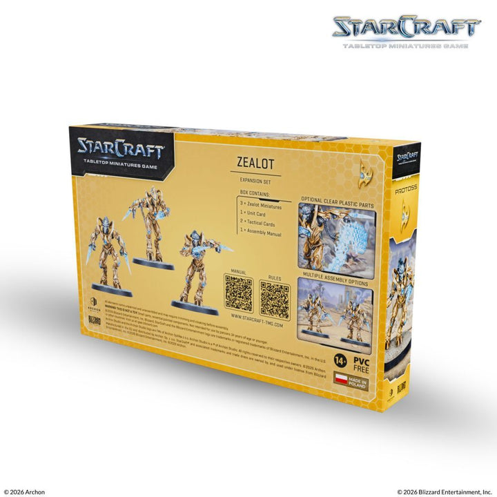 Starcraft Miniatures Games: Protoss - Zealot - Expansion Set [PRE-ORDER]