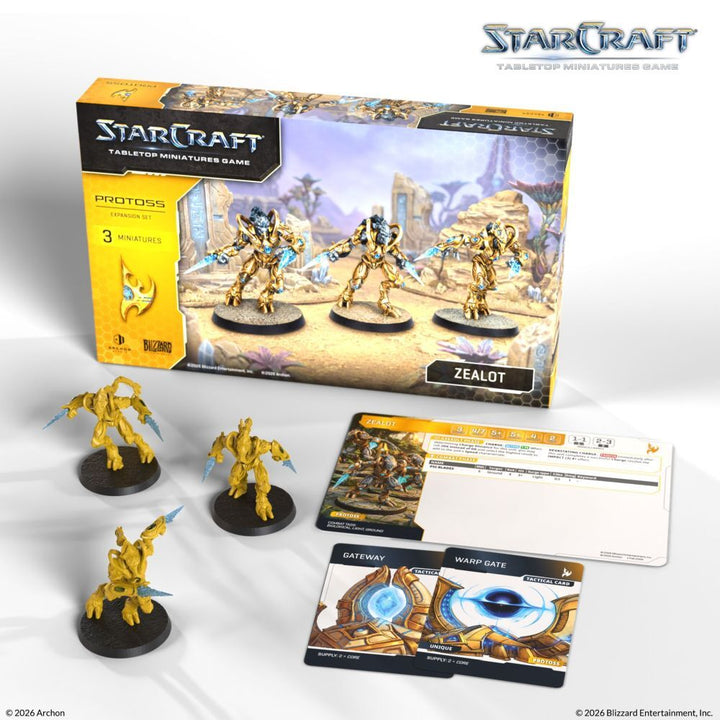Starcraft Miniatures Games: Protoss - Zealot - Expansion Set [PRE-ORDER]