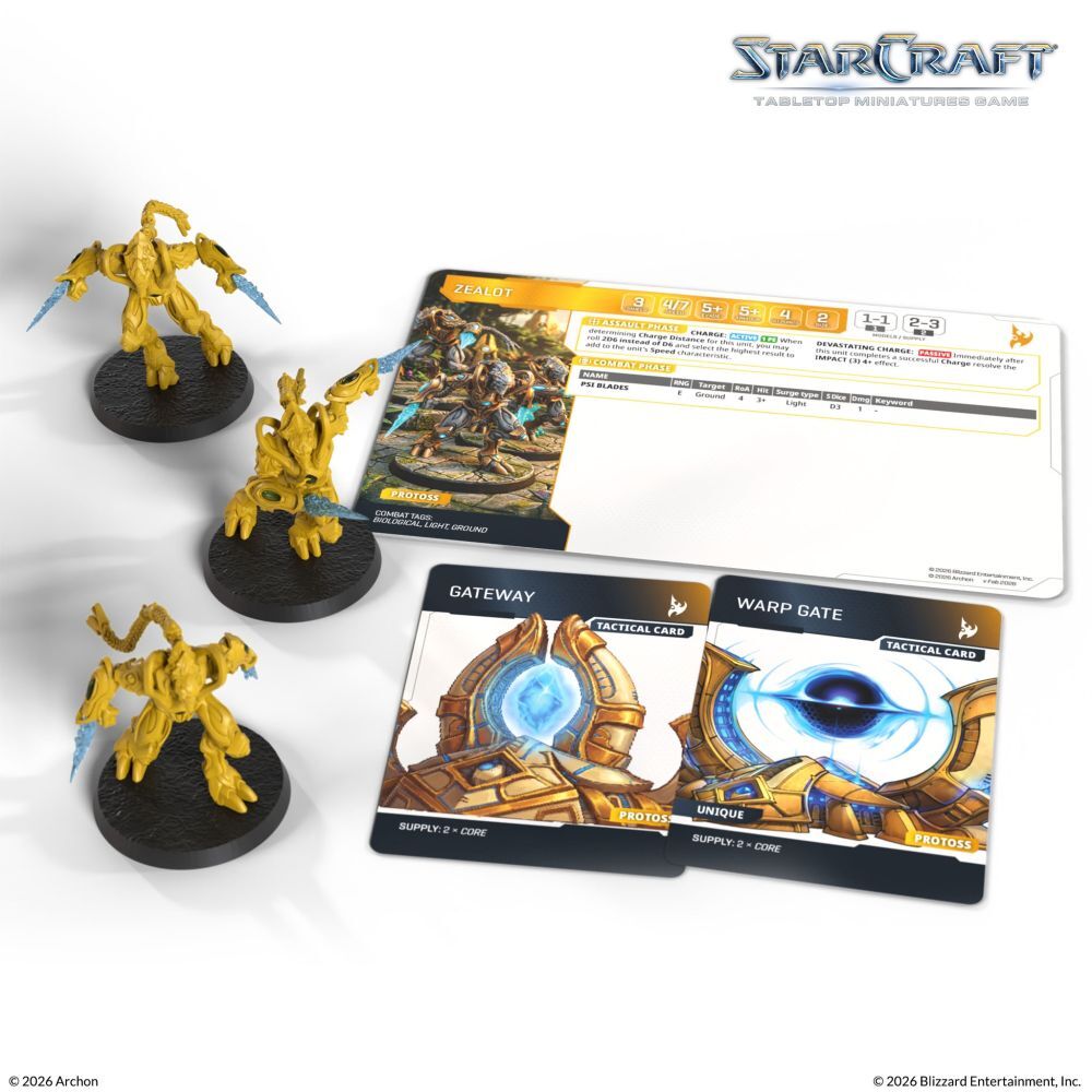 Starcraft Miniatures Games: Protoss - Zealot - Expansion Set [PRE-ORDER]