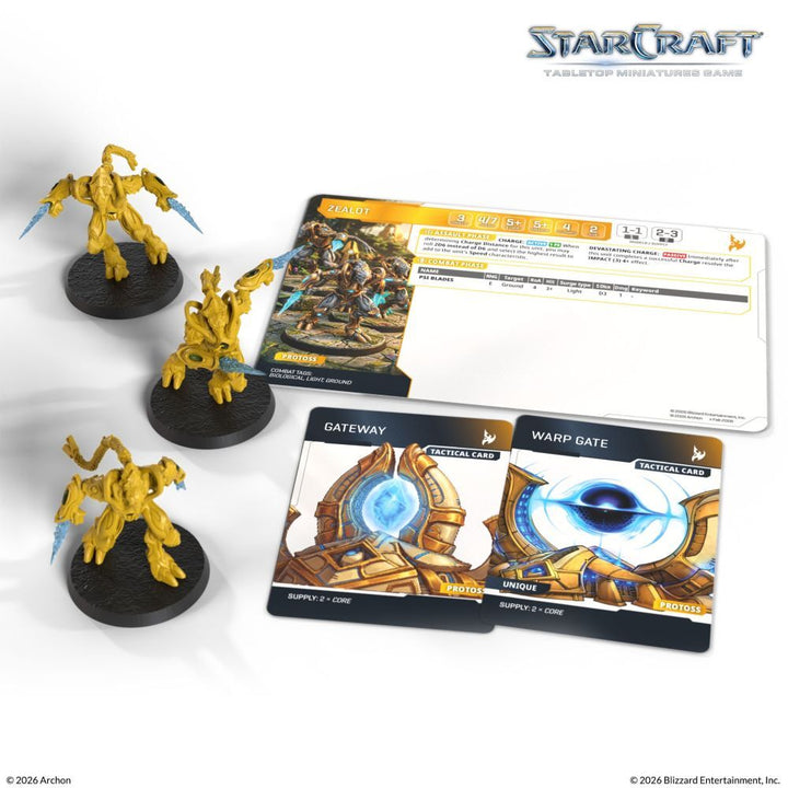 Starcraft Miniatures Games: Protoss - Zealot - Expansion Set [PRE-ORDER]