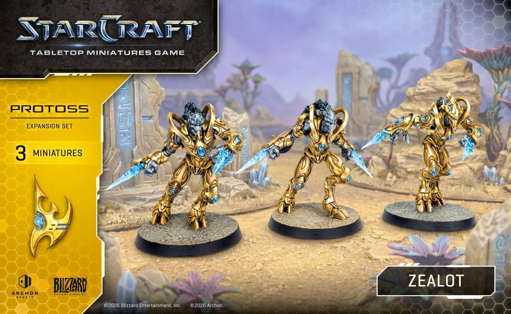 Starcraft Miniatures Games: Protoss - Zealot - Expansion Set [PRE-ORDER]